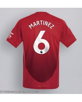 Manchester United Lisandro Martinez #6 Maglia Gara Casa Repliche 2024-25 Maniche Corte